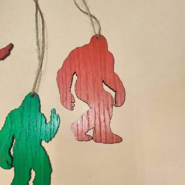 Painted Sasquatch Ornaments