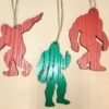 Painted Sasquatch Ornament Set