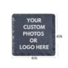 Custom Engraved Slate Coaster Set